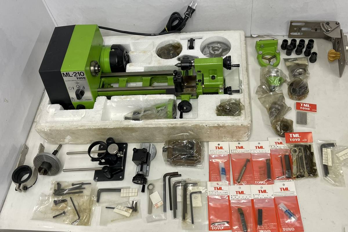 Yahoo!オークション - TOYO SAKAI ML-210 卓上小型旋盤 通電OK Yahoo!オークション - TOYO SAKAI ML-210 卓上小型旋盤 通電OK