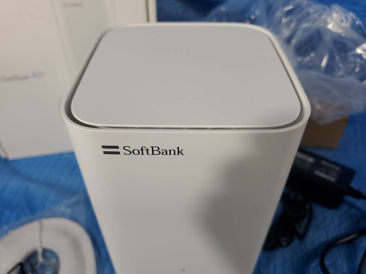 ★1500円即決! upbl 美品 Soft Bank Air ターミナル 4Plus B610h-71a ルーター ソフトバンク WiFi6対応 元箱 動作確認済み_画像4