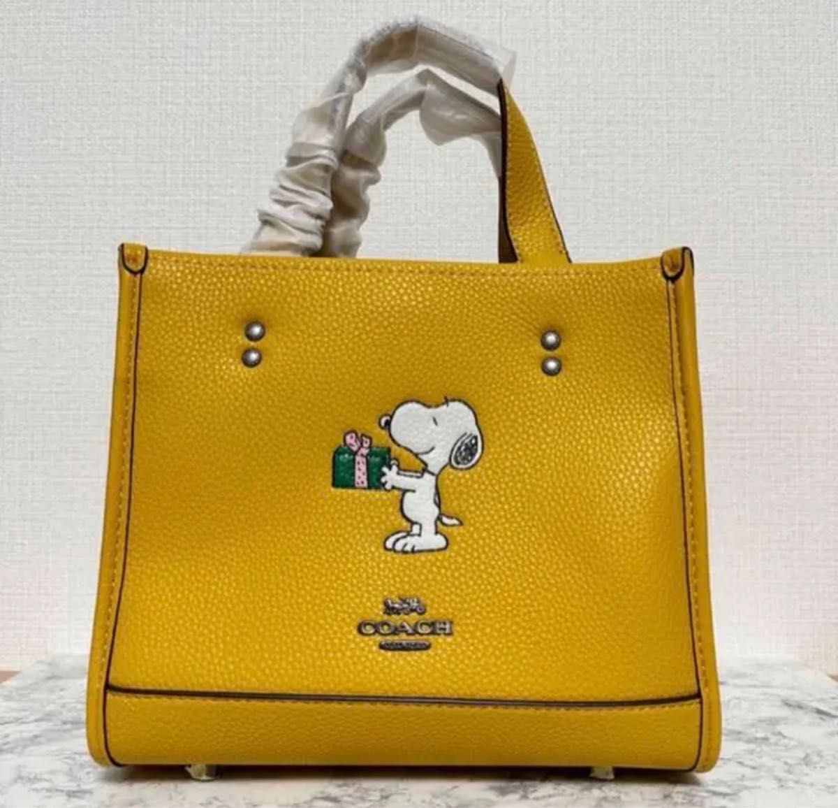 COACH コーチ 【新作】スヌーピー コラボ トートバッグ デンプシー