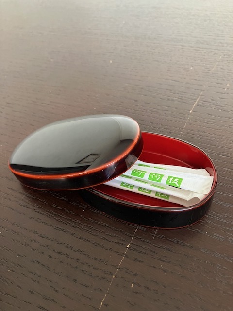  Echizen lacquer ware | small stamp type . branch inserting [ used *... coating * Japanese-style tableware ]