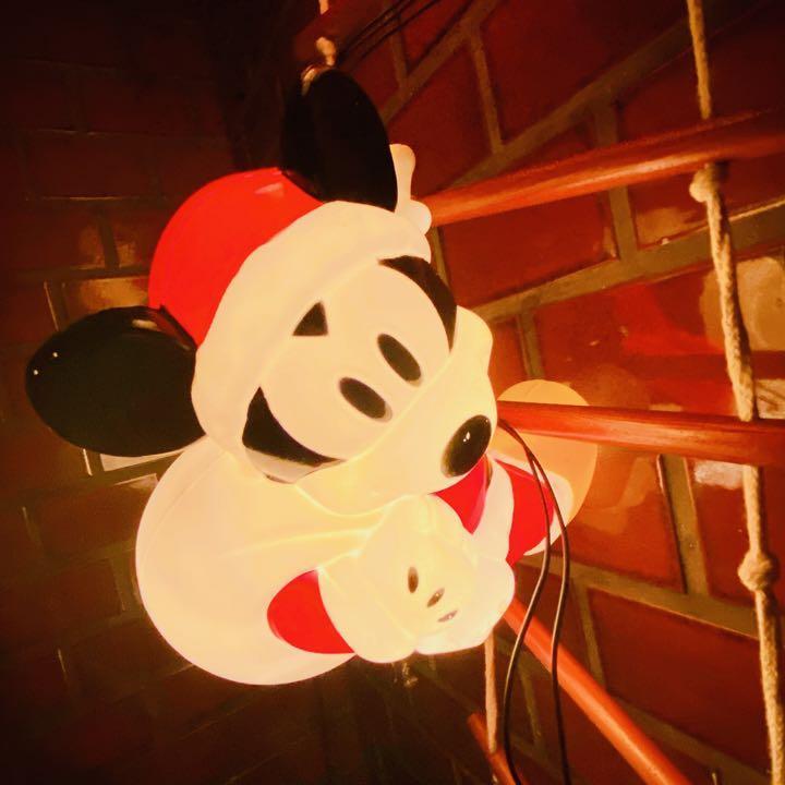 ディズニー　ブローライト　ミッキーはしごサンタ Disney ミッキー　ミッキーマウス イルミ イルミネーション ライト クリスマス 電飾