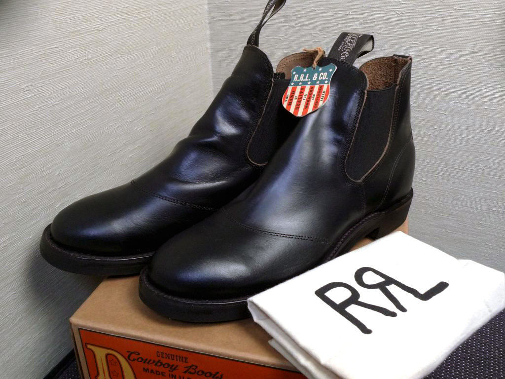 新品 米国製 RRL ダブルアールエル 茶芯 コングレス チェルシー サイドゴア ブーツ 10D 28cm CONGRESS ラルフローレン RALPH LAUREN USA