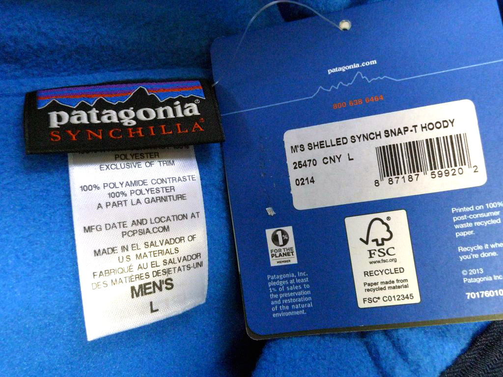 新品 パタゴニア メンズ シェルド シンチラ スナップT フーディ CNY L Patagonia Shelled Sychilla Snap-T Hoody FA14 25470_画像5
