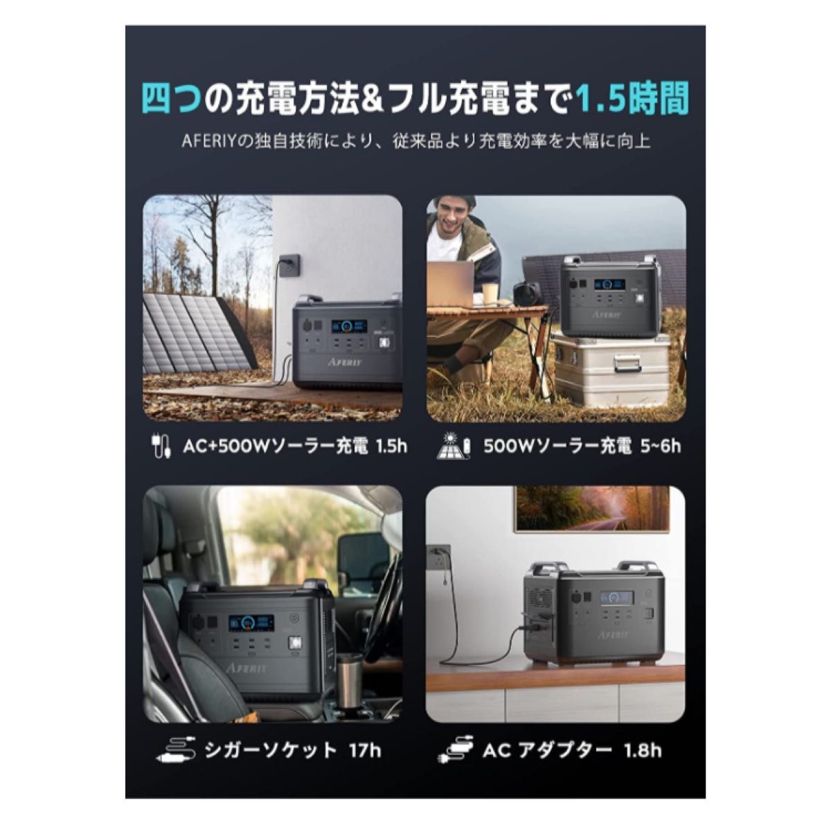 ポータブル電源 大容量 1997Wh/624000mAhリン酸鉄リチウム蓄電池2000W