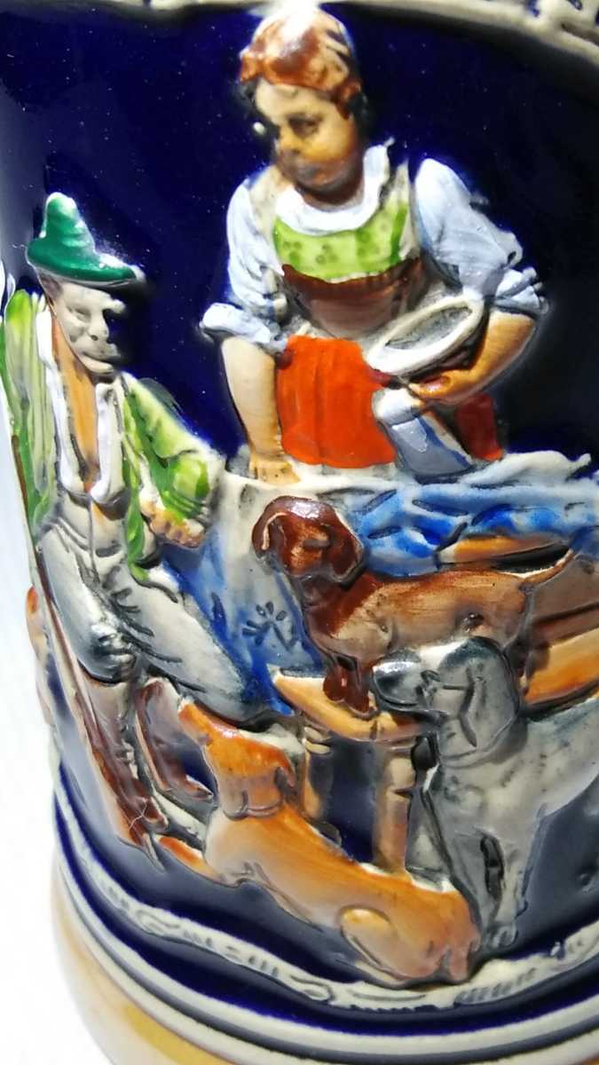 ヨーロッパビアマグ ビアジョッキ 陶器 コレクション ドイツ製 ビンテージ 洋食器 _画像9