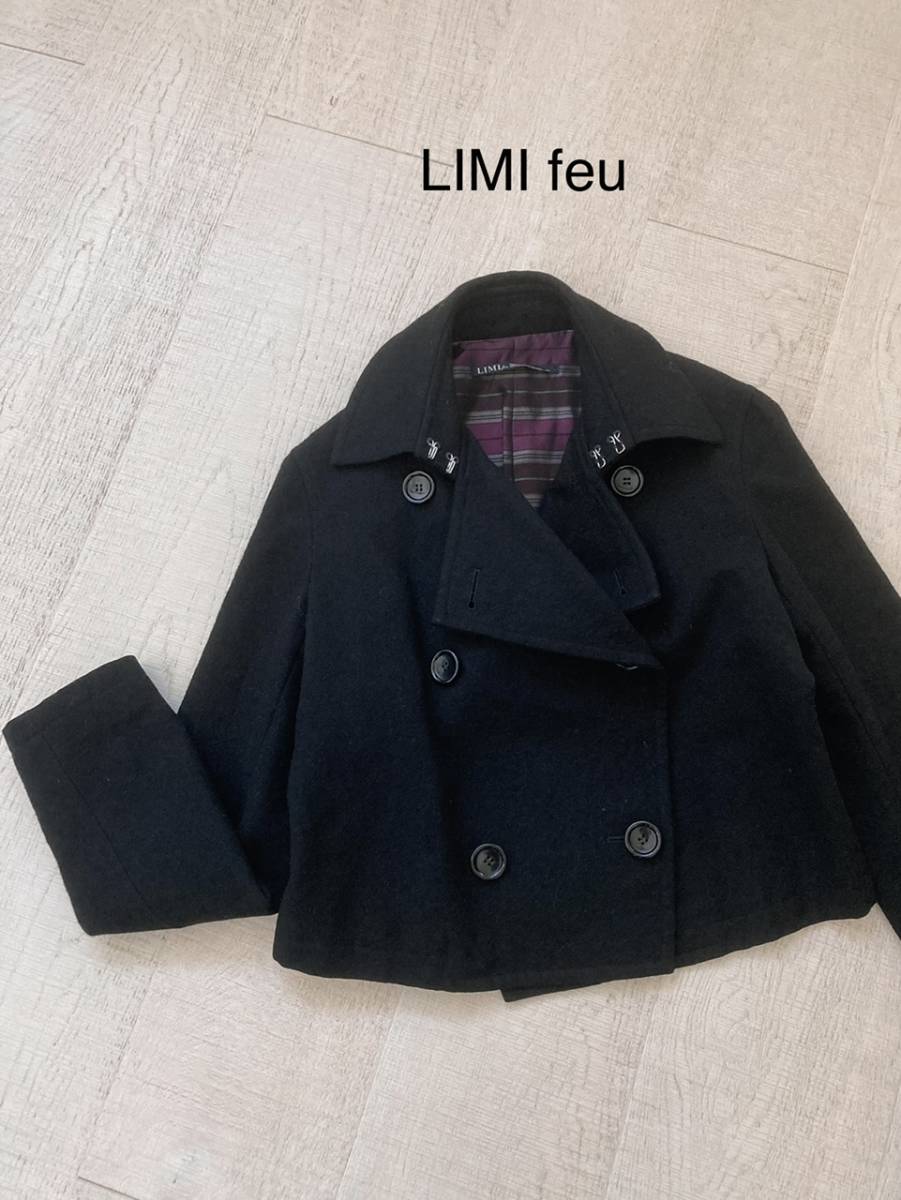 リミフゥ LIMI feu ウールショートコートM ヨウジヤマモト