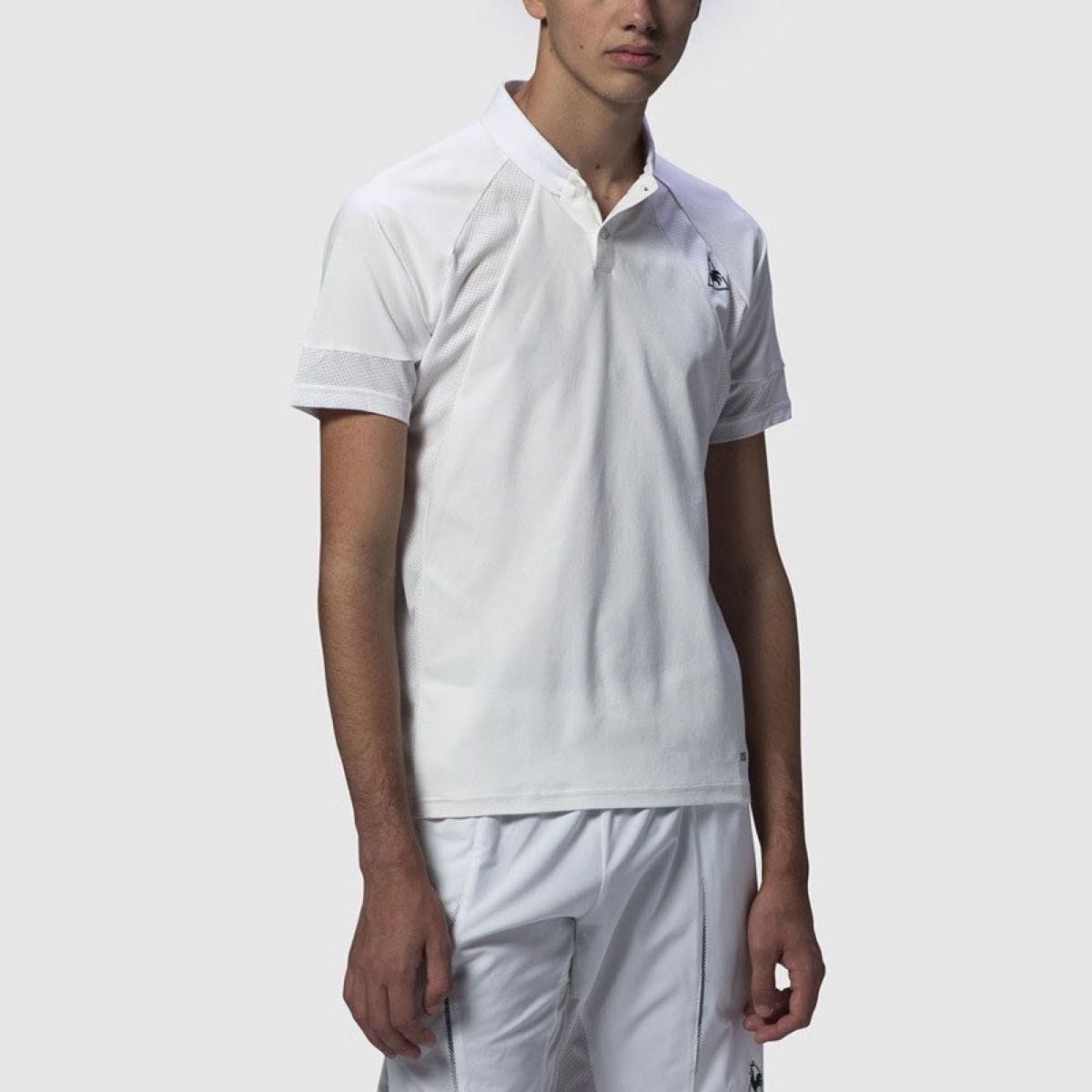 le coq sportif ルコックスポルティフ テニスウェア半袖ポロシャツ ホワイト(白)QTMPJA46 メンズ２サイズ新品