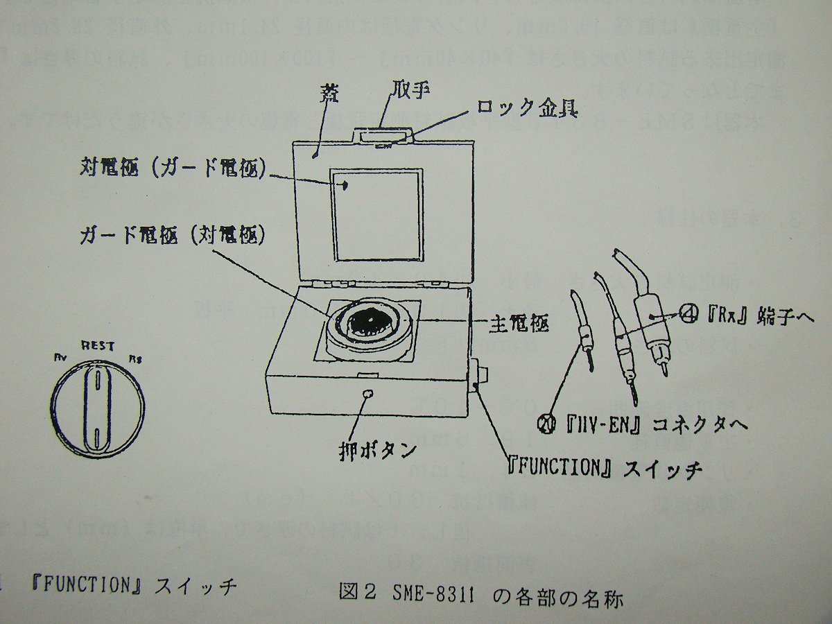 HIOKI 超絶縁計 平板試料用電極 SME-8311 SME8311 日置 中古_画像8