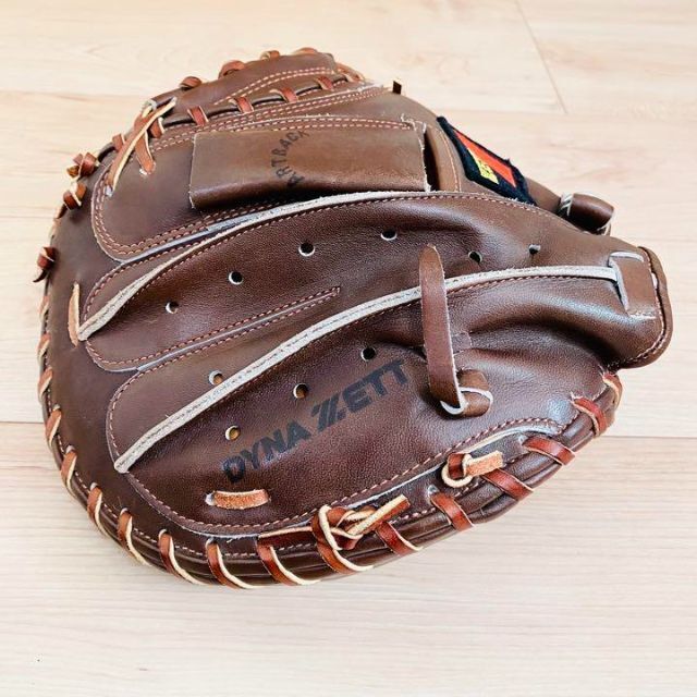 【匿名配送】 美品 ゼット 一般 硬式グローブ キャッチャーミット 捕手 右投げ
