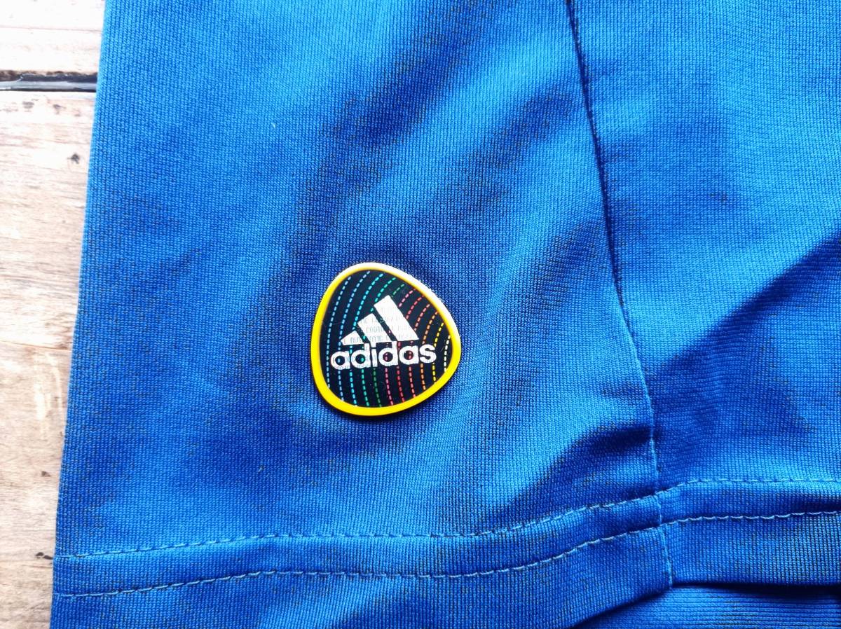 送料無料 フランス代表ユニフォーム 2010年 アディダス size O 刺繍エンブレム 南アフリカワールドカップ W杯 adidas 美品 ジダン