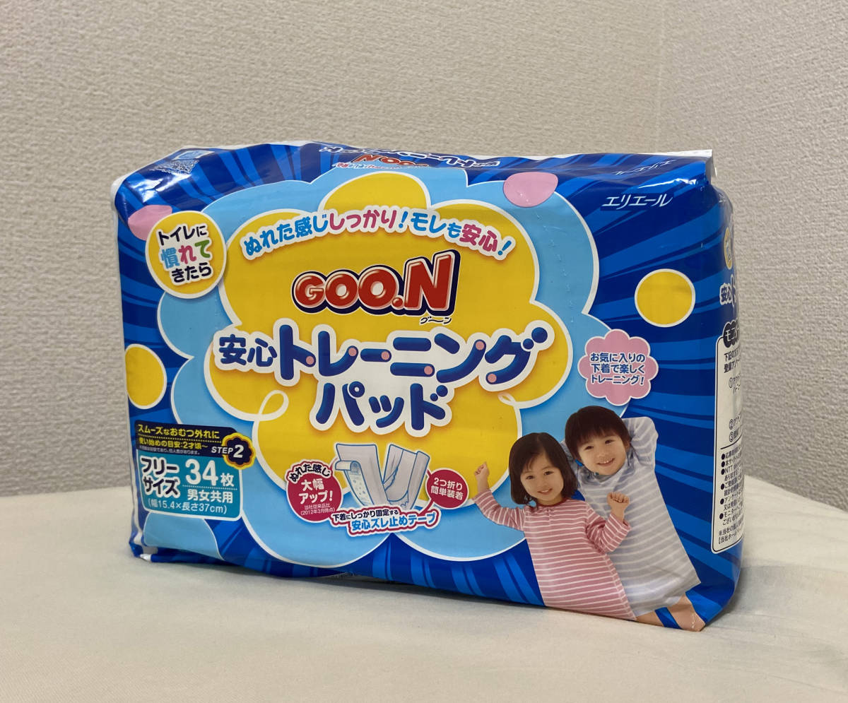 ヤフオク! - 安心トレーニングパッド３４枚 GOO.N グーン オムツ