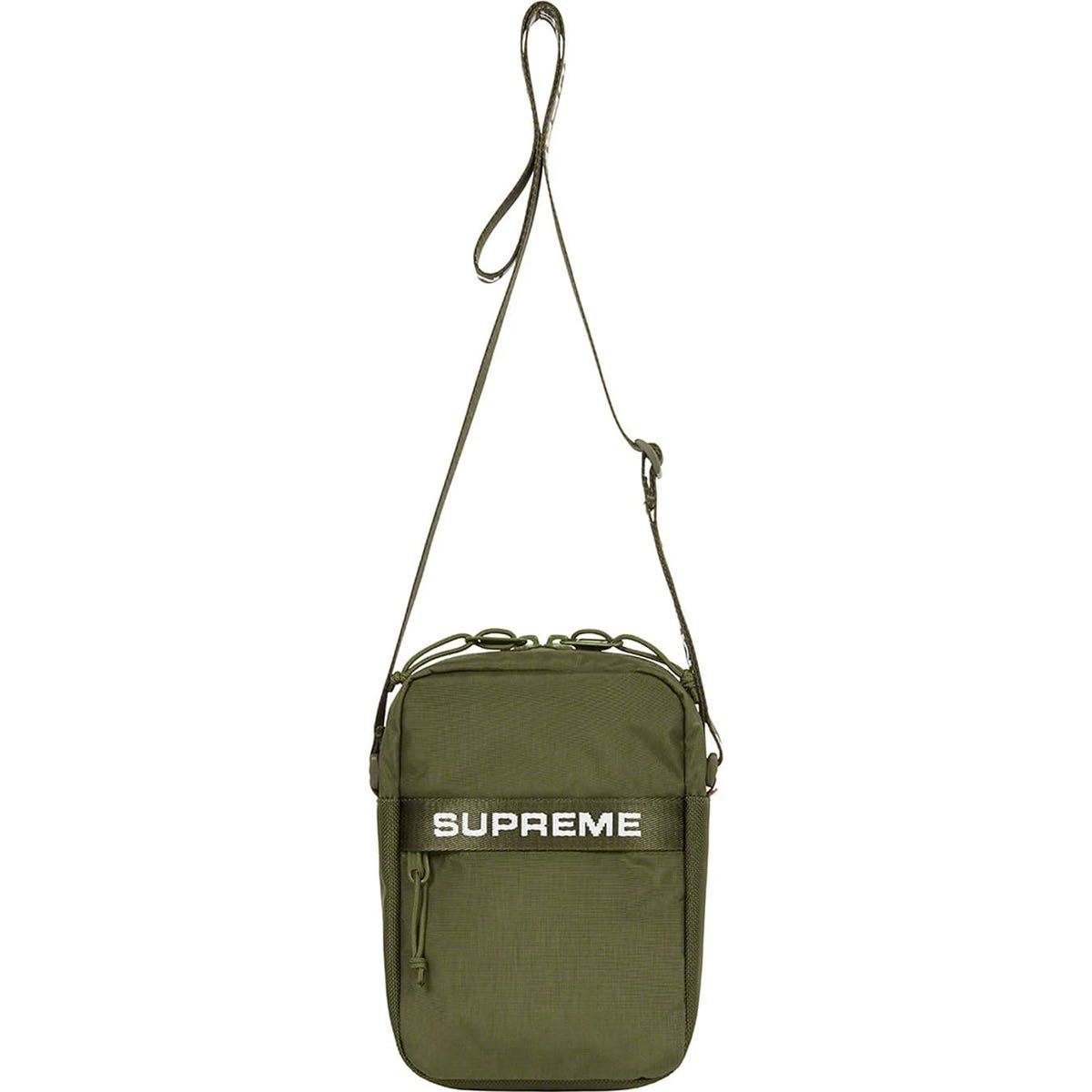 送料無料 オリーブ Supreme Shoulder Bag Olive 22FW 22AW シュプリーム ショルダーバッグ ポーチ box logo ボックスロゴ 新品 2.5L