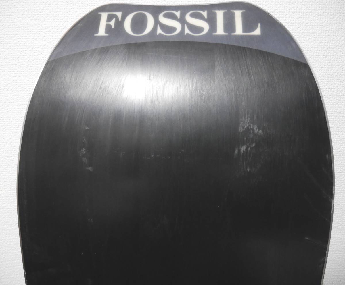 ★良品! FOSSIL ALL MOUNTAIN Ⅱフォッシル オールマウンテン スノーボード 158cm 2014 GENTEM T.T STINGRAY MANTARAY OGASAKA FT パウダー_ソール側には通常滑走による小キズあります