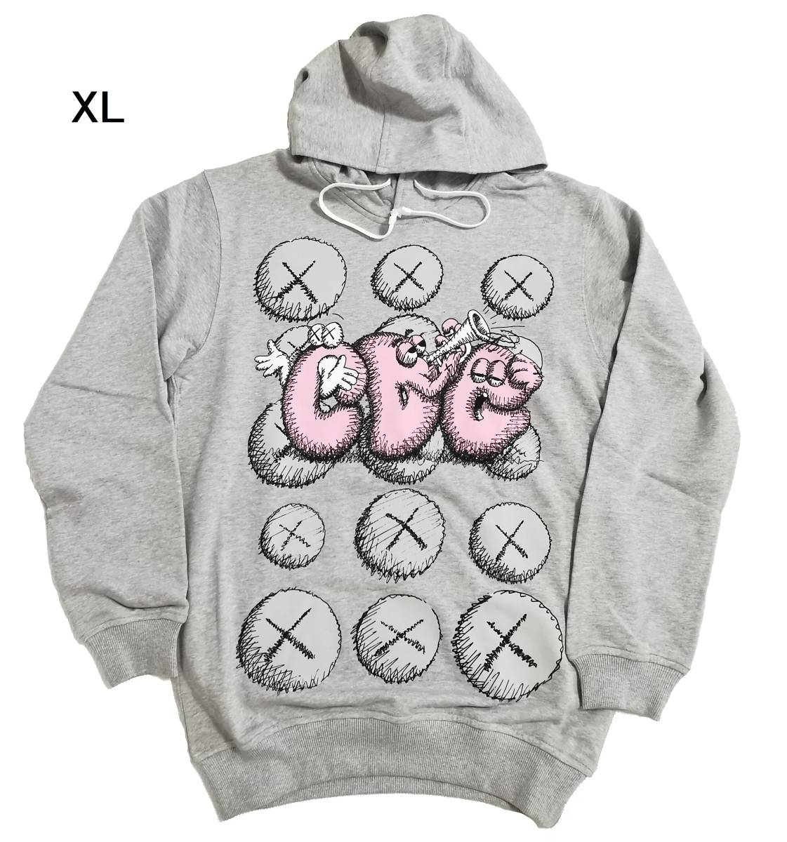 激安正規品 新品 コラボ メンズ hoodie CDG カウズ XL