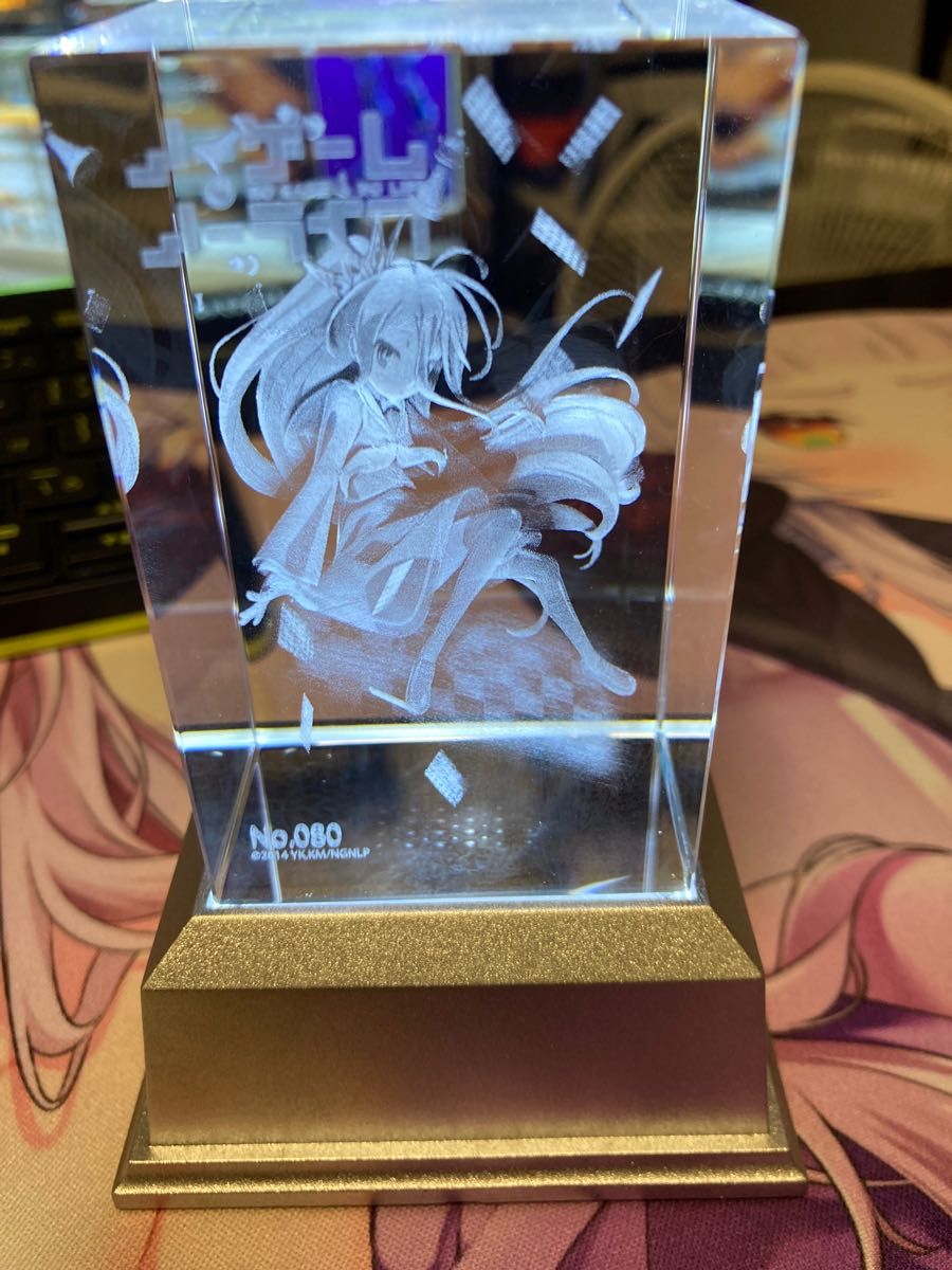 ノーゲーム・ノーライフ プレミアムクリスタル 白 美品 eva.gov.co