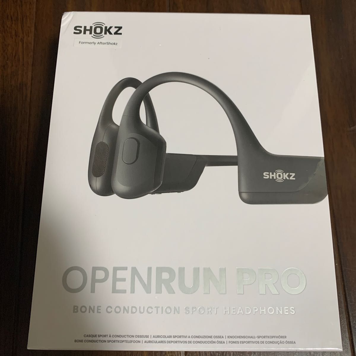 ナチュラルネイビー 美品 Shokz 骨伝導イヤホン OPENRUN PRO ブラック