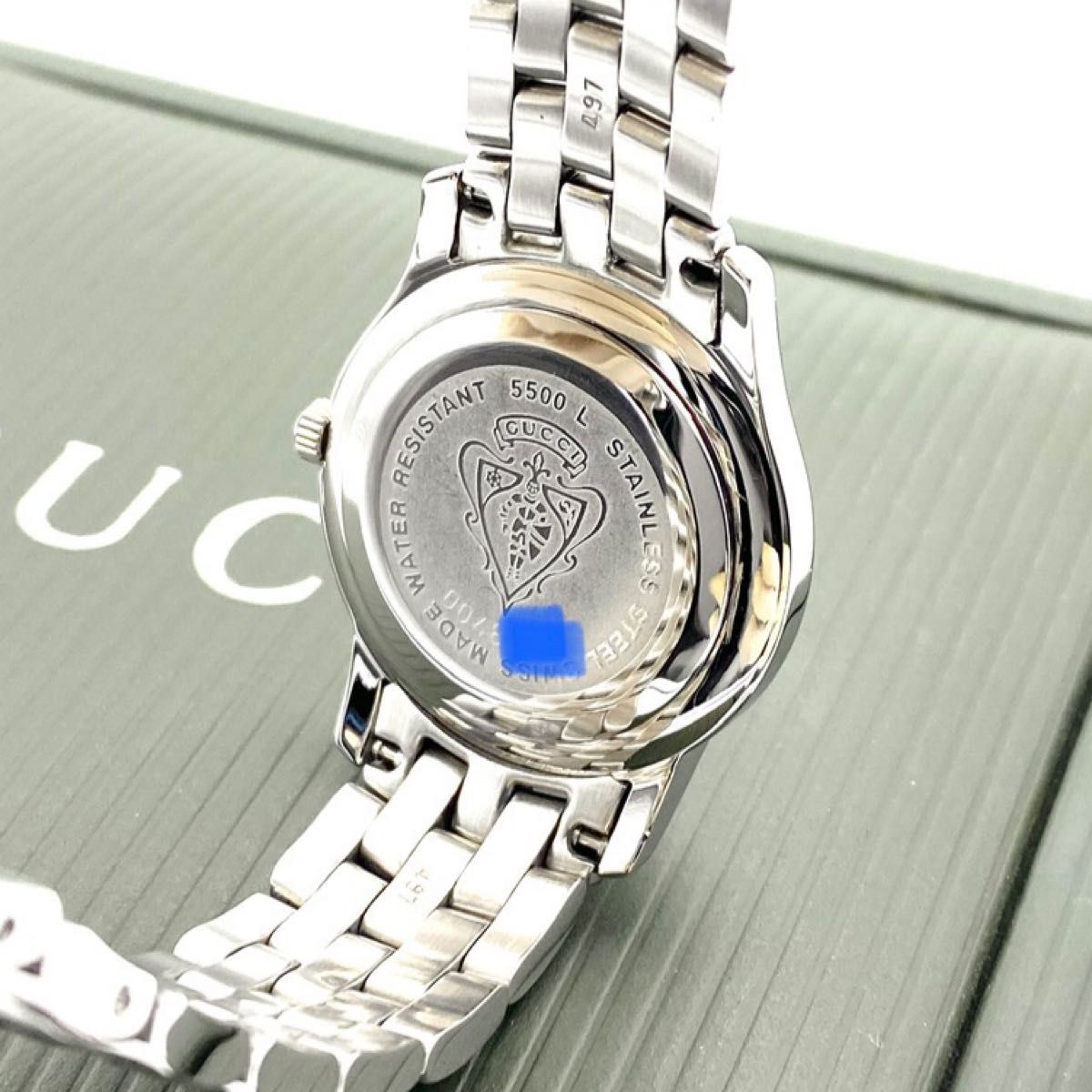 良品☆新品電池 GUCCIグッチ 5500L レディース腕時計 腕時計