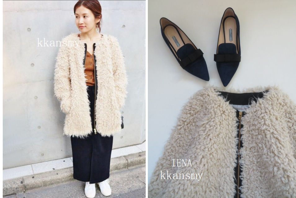 ヤフオク! - IENAイエナ*カーリーフェイクファージップブルゾン
