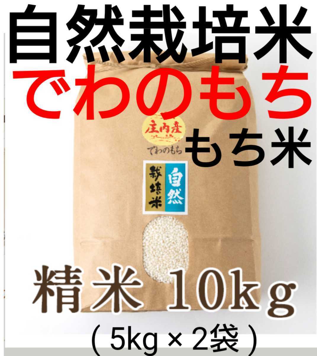 自然栽培米 無農薬 4年産 玄米 庄内米 でわのもち 山形県産 25kg 米