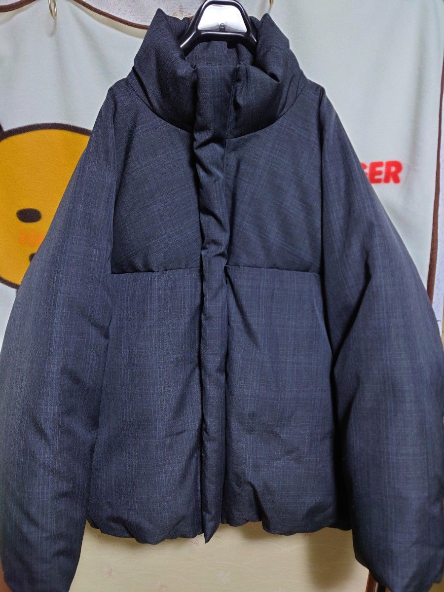 WOOL GABA IRREGULAR SLEEVE LOOSE PUFFER | centroclinicoaveiro.pt