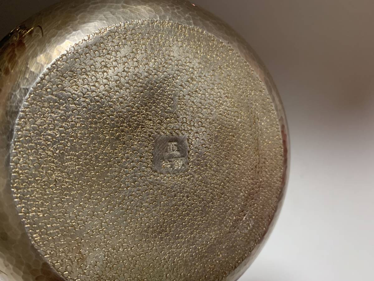 純銀製 三連環玉摘蓋 豆莢手湯沸 銀瓶 工芸品 美術品 煎茶道具 限定