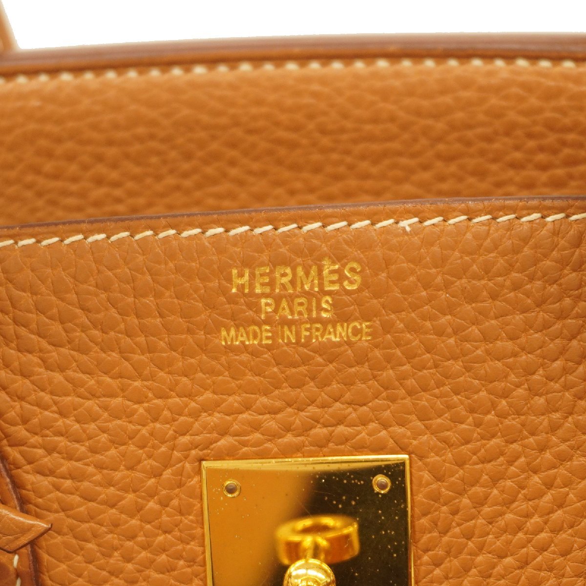 【最終価格】エルメス ハンドバッグ バーキン35 □I刻印 トリヨンクレマンス ゴールド ゴールド金具_画像5