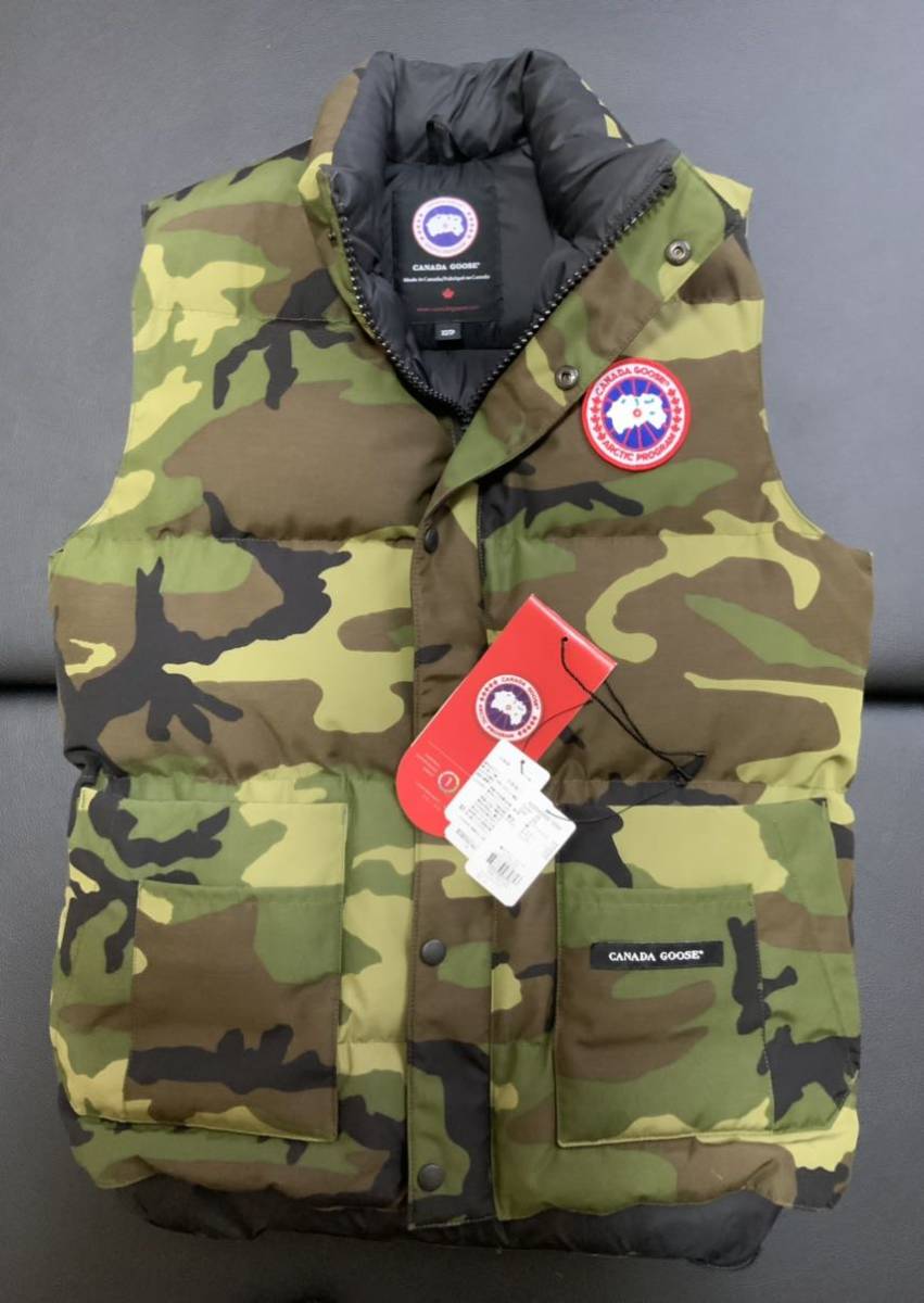  beautiful goods domestic regular Canada Goose Freestyle the best CANADA GOOSE FREESTYLE VEST duck camouflage XS