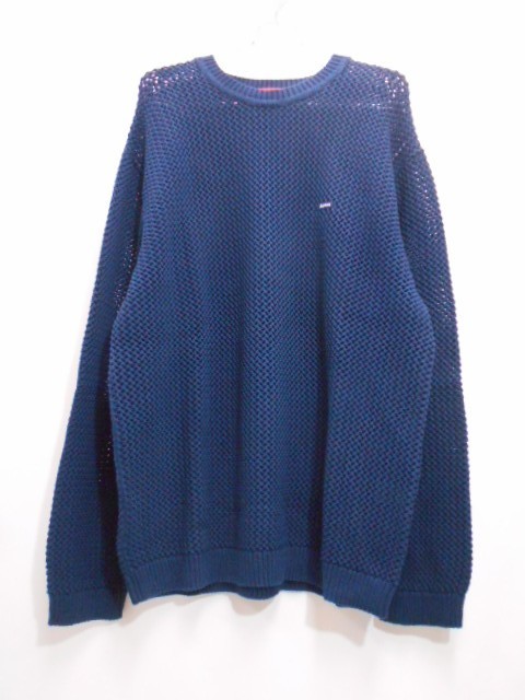 最大97％オフ！ Supreme 22ss Knit Small Box Sweater Navy hine.co.jp