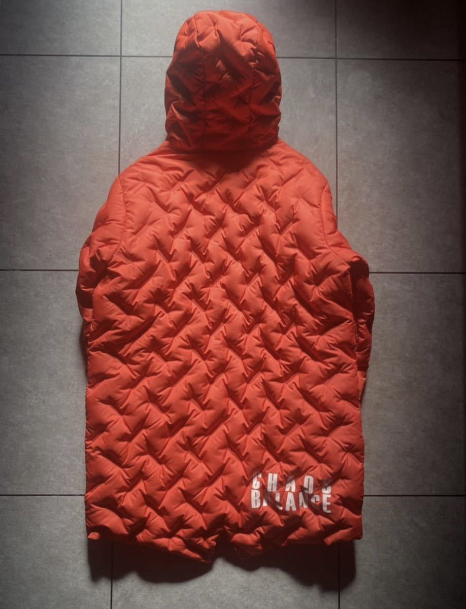 Mサイズ ナイキ アンダーカバー ダウン NIKE UNDERCOVER 3 Layer Fishtail Parka CD7523 赤 レッド ビッグロゴ CHAOS BALANCE_画像5