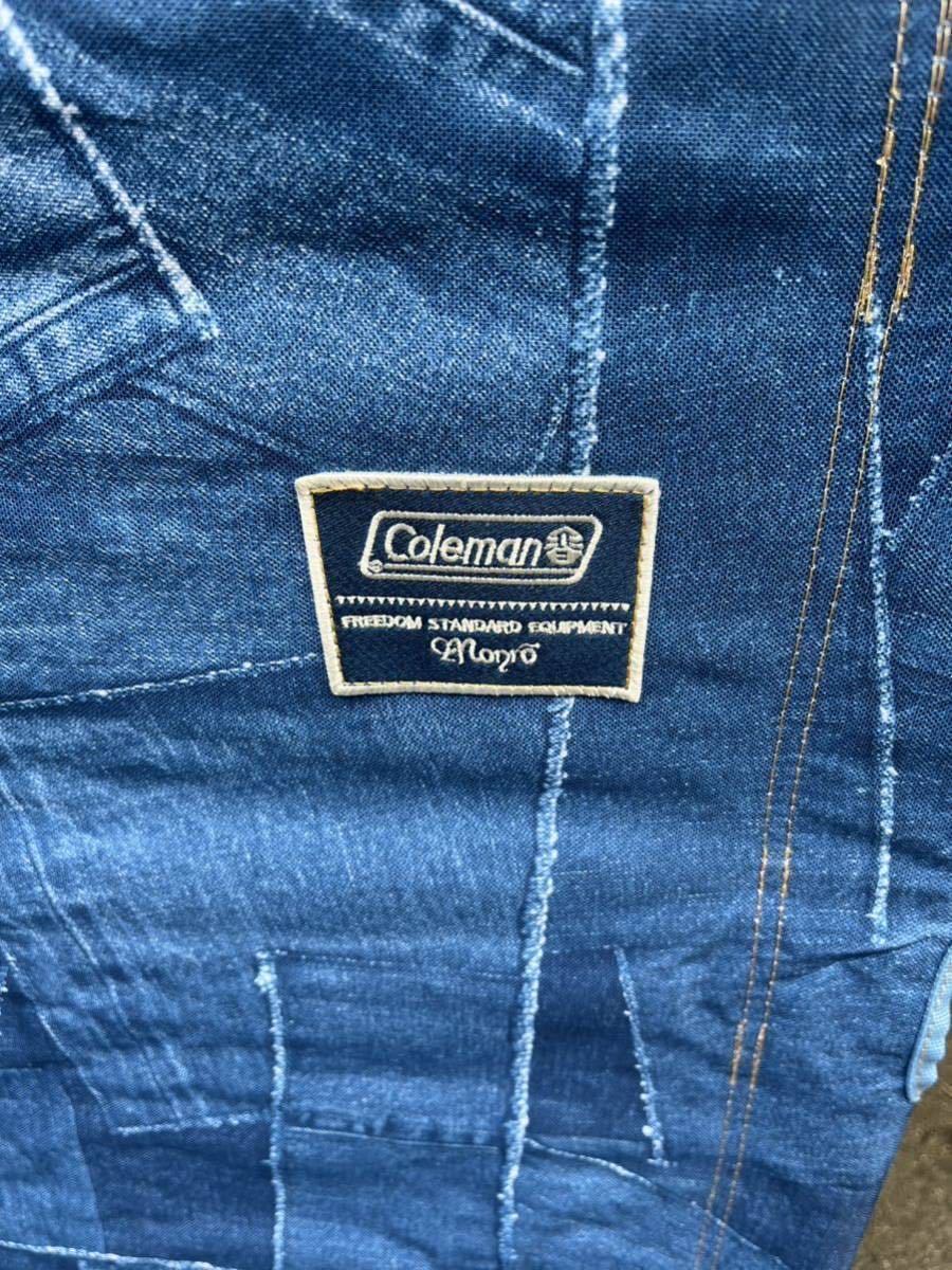 ② ★美品・限定品・レア商品★ コールマンレイチェア　インディゴレーベル・ Coleman INDIGO LABEL・ コールマン×モンロ・デニム_画像5