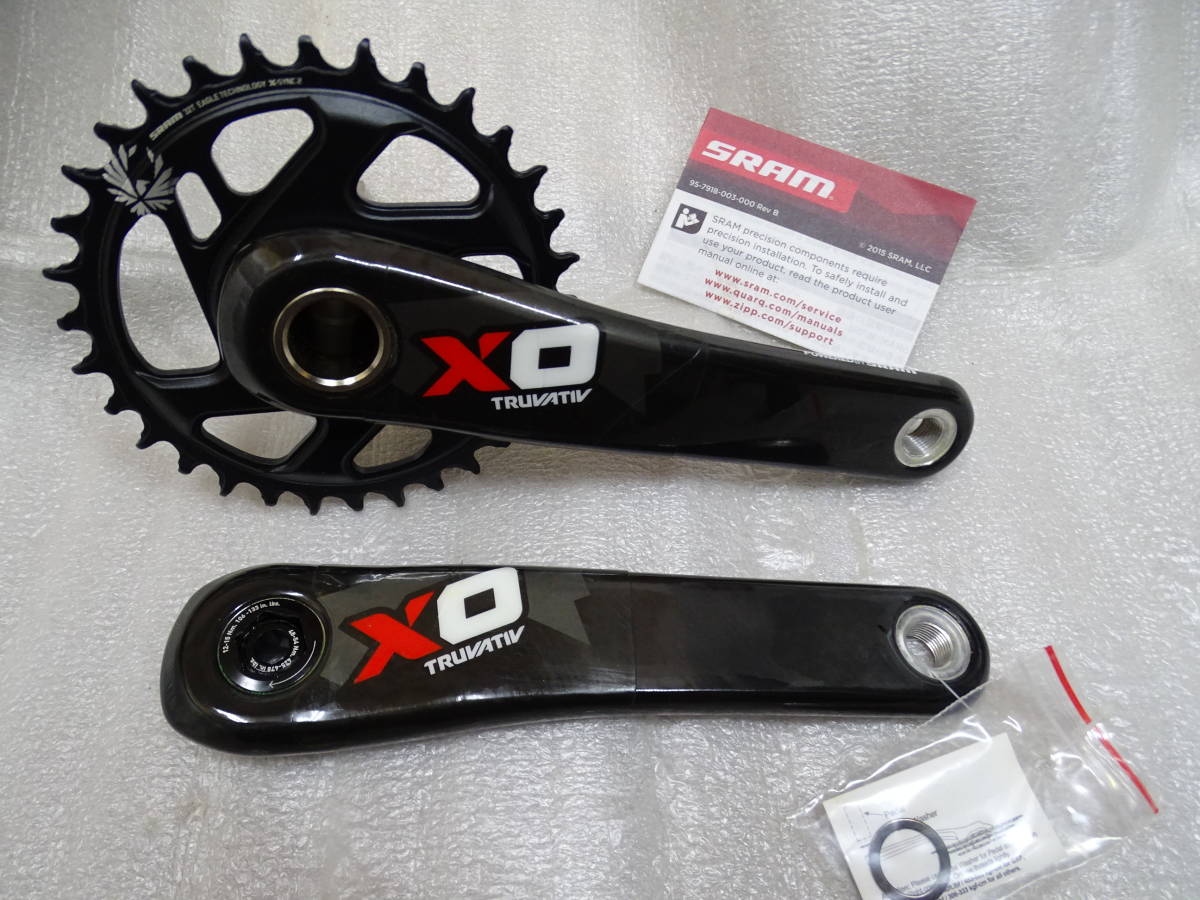 ％安い T GXP XO SRAM 新品 mm カーボンクランクセット 速