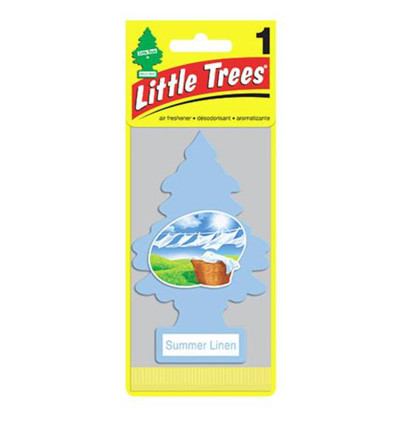 Little Trees リトルツリーエアフレッシュナー サマーリネン Summer Linen USDM 5枚セット_画像2