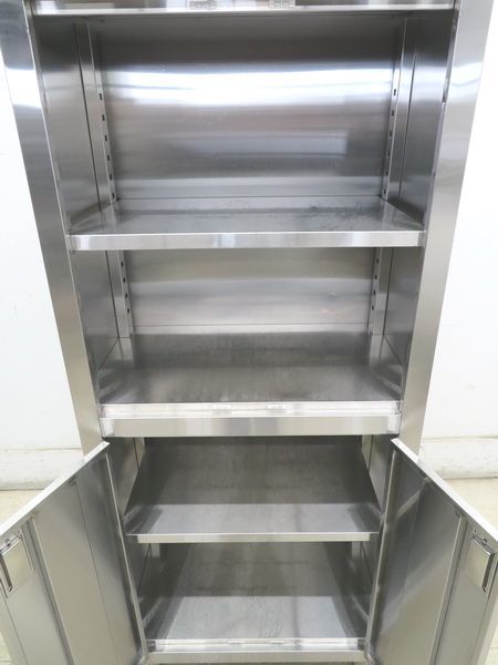 E1765◆マルゼン◆ステンレス製食器戸棚 900×450×1800 栃木 宇都宮 中古 業務用 厨房機器_画像3