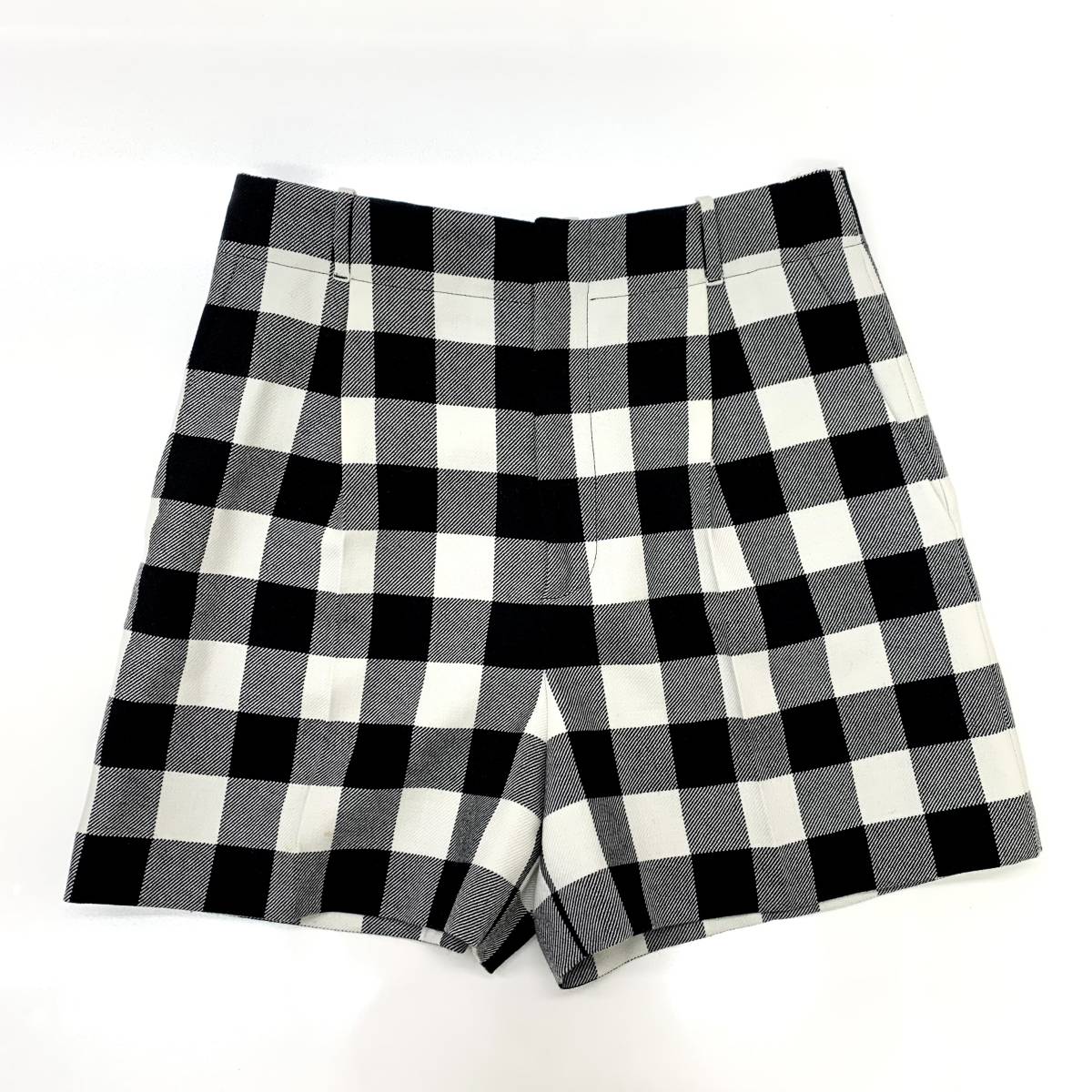 5738 クリスチャンディオール チェック ウール ショートパンツ