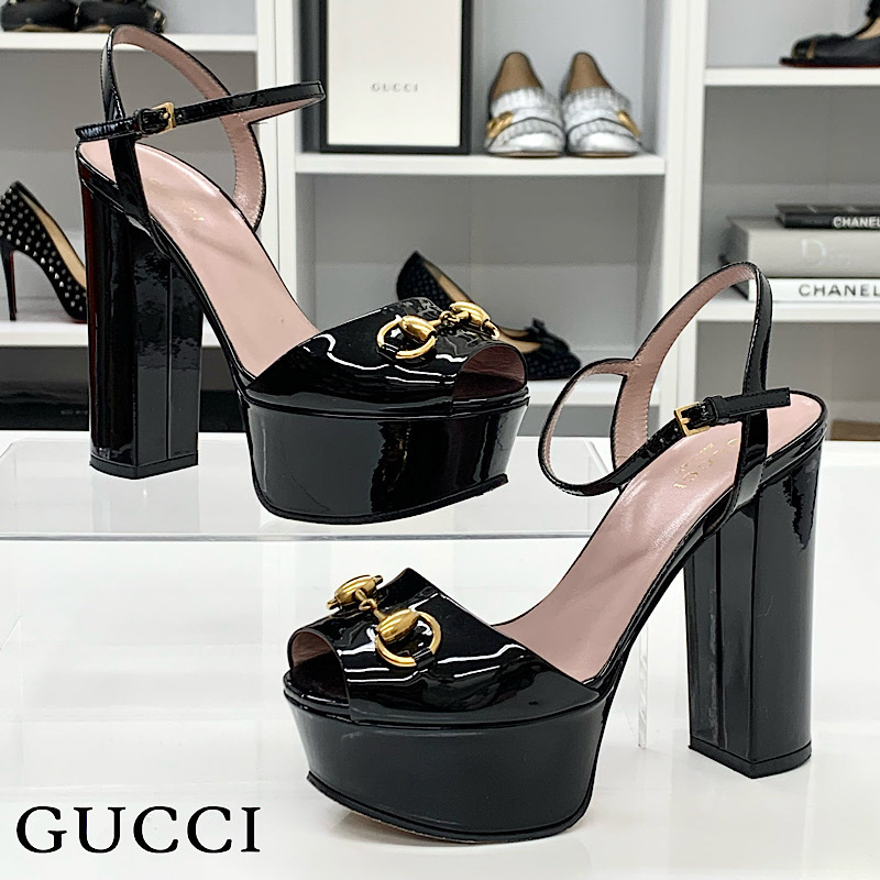 新品未使用/付属品付】GUCCI グッチ ホースビット フラットシューズ 35