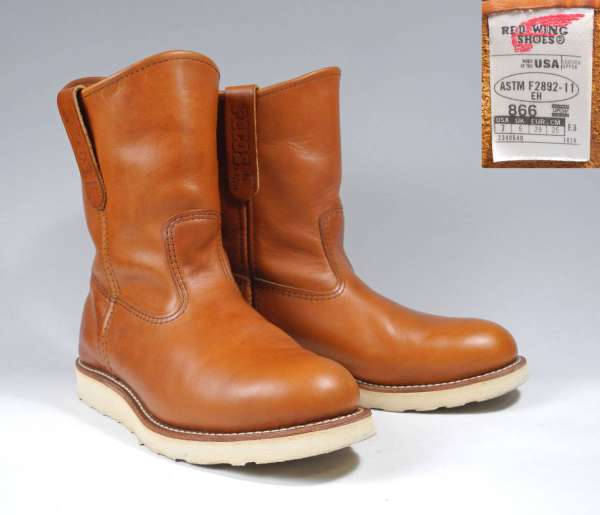 REDWING レッドウィング 9866 ペコスブーツ 7.5E-