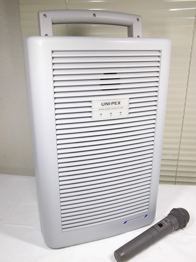 UNI-PEX ユニペックス ワイヤレスアンプ WA-862A ワイヤレスマイクWM-8400付き 800MHz帯_画像2