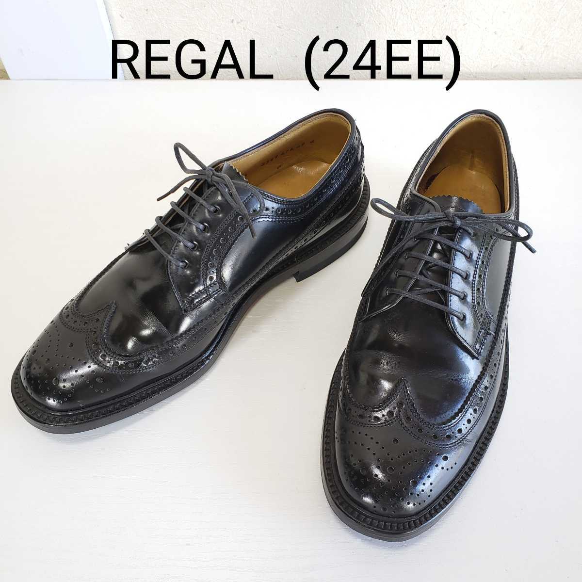 美品 REGAL リーガル 2589 ウィングチップ レザーシューズ 革靴