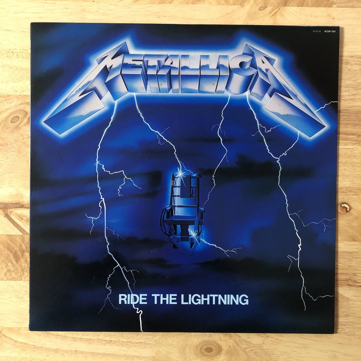 METALLLCA / RIDE THE LIGHTNING 日本盤レコード-