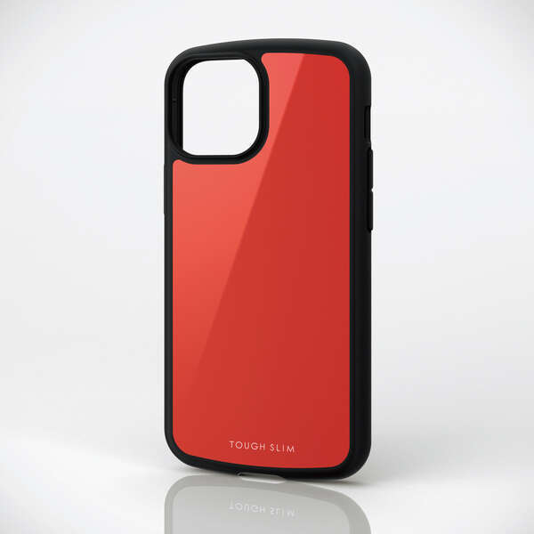 [2 piece ] Elecom iPhone 13 mini 5.4inch TOUGH SLIM LITE hybrid case red PM-A21ATSLRD 4549550222334