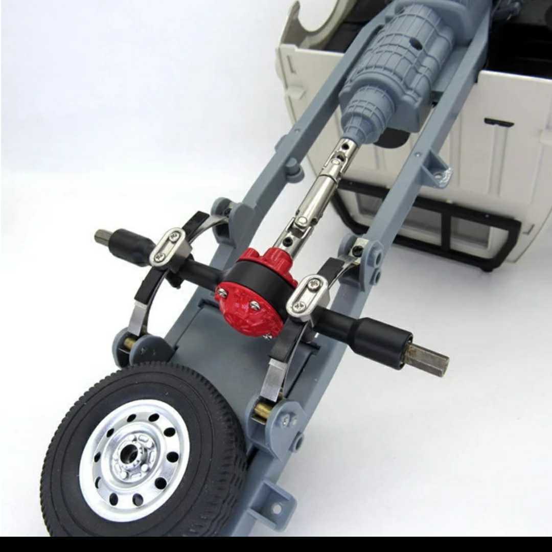 最前線の WPL D12 専用品 金属 リア シャフト セット 銀 ラジコン 軽
