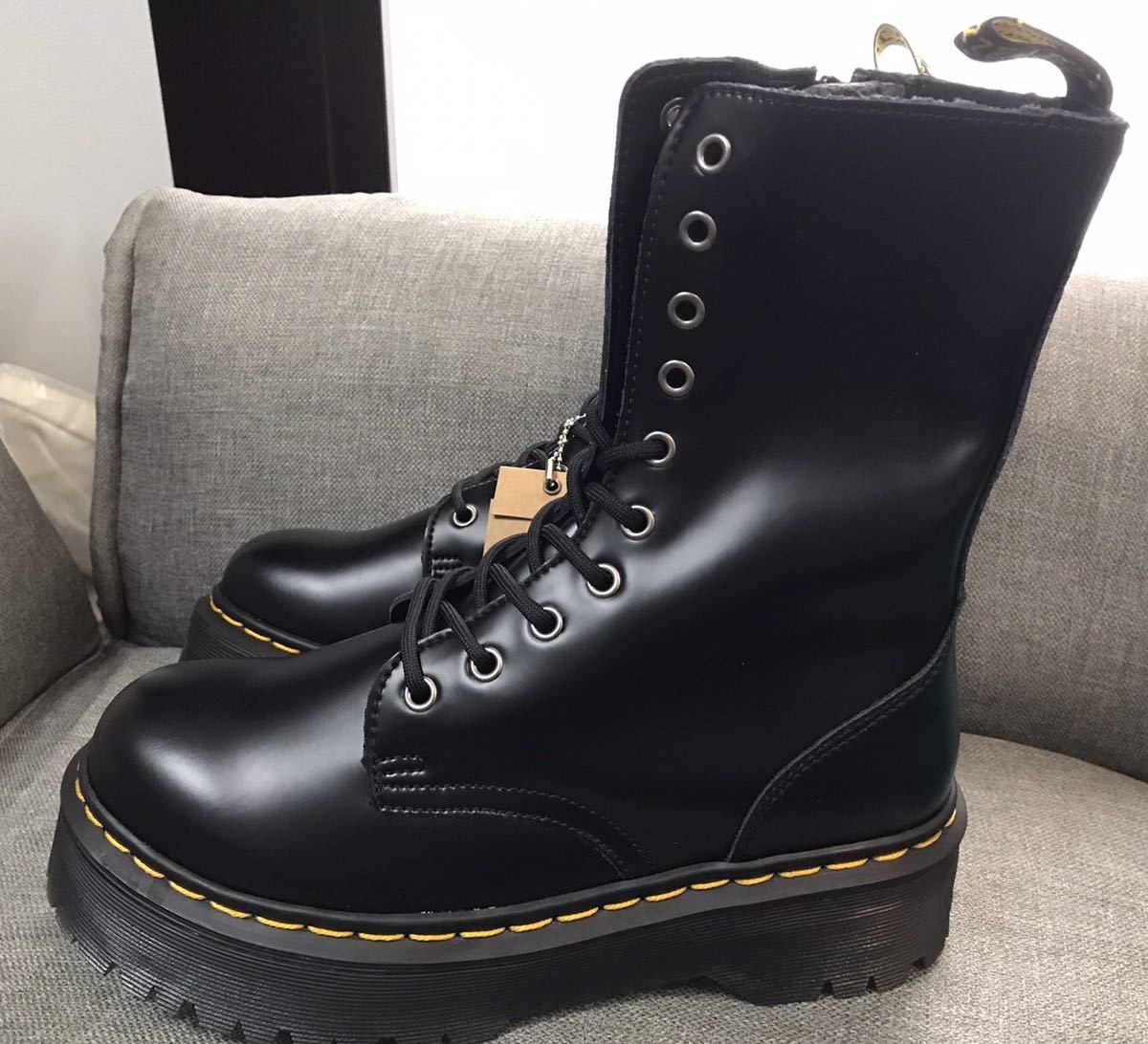 ドクターマーチン Dr. Martens Jadon Smooth 10ホール レディース メンズ ブーツ シューズ 靴 厚底 レザー 新品未使用 黒 ブラック_画像6