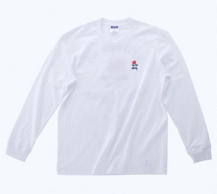 STUSSY ステューシー BROOKLYN ROSE SS TEE 長袖Tシャツ ロンT LONG SLEEVES [並行輸入品] 新品未使用 薔薇 バラ カットソー 白 ホワイト_画像2