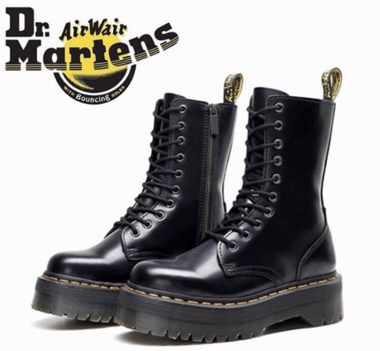 ドクターマーチン Dr. Martens Jadon Smooth 10ホール レディース メンズ ブーツ シューズ 靴 厚底 レザー 新品未使用 黒 ブラック_画像1