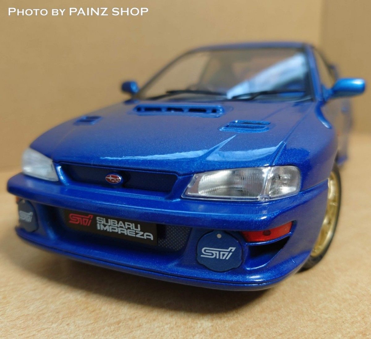 1/18 スバル インプレッサ 22B 1998 ブルー ソリド製