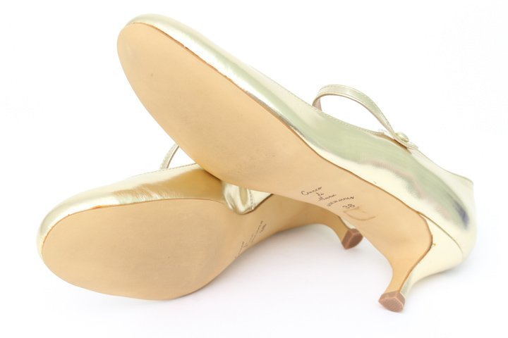 k Cody maru ремешок туфли-лодочки раунд tu сделано в Японии режим eja Como обувь обувь женский 38 размер Gold Cucco di Maru