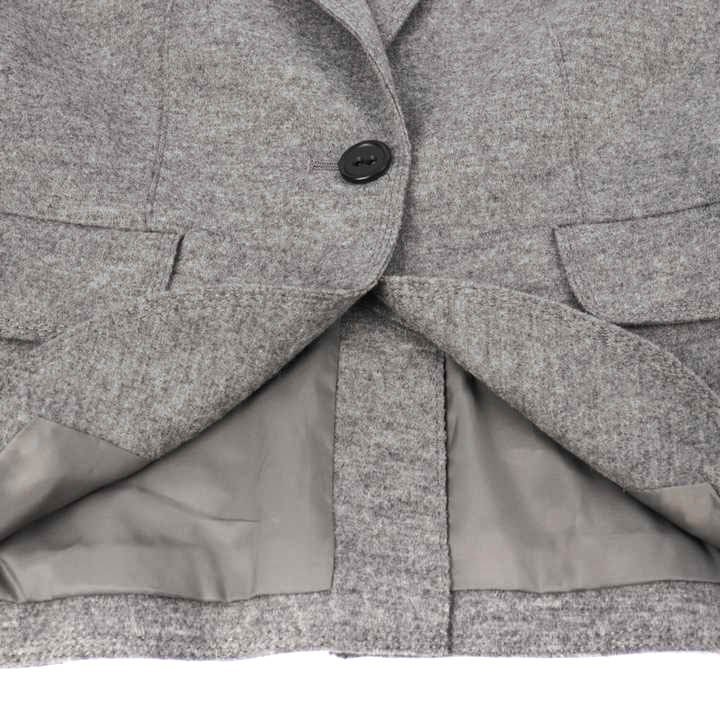 アンタイトル セットアップ 上下セット ジャケット スカート スーツ 日本製 ウール/アンゴラ混 レディース 2サイズ グレー UNTITLED_画像7