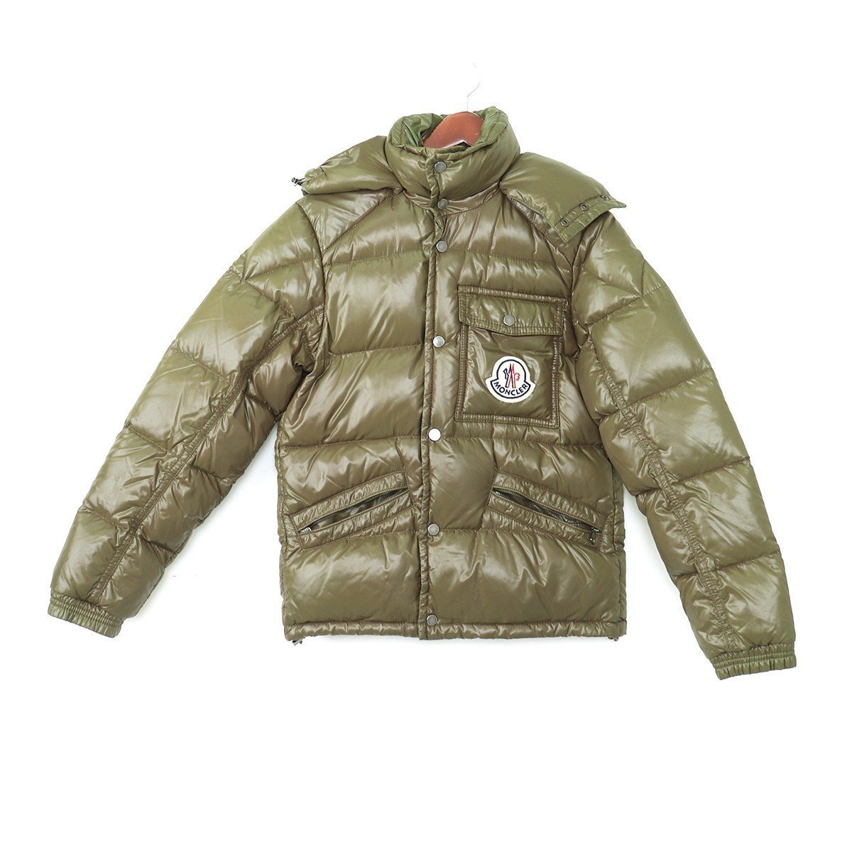 モンクレール MONCLER K2 ダウンジャケット ジャケット カーキ サイズ1 dawn jacket アウター 防寒 グレイグース