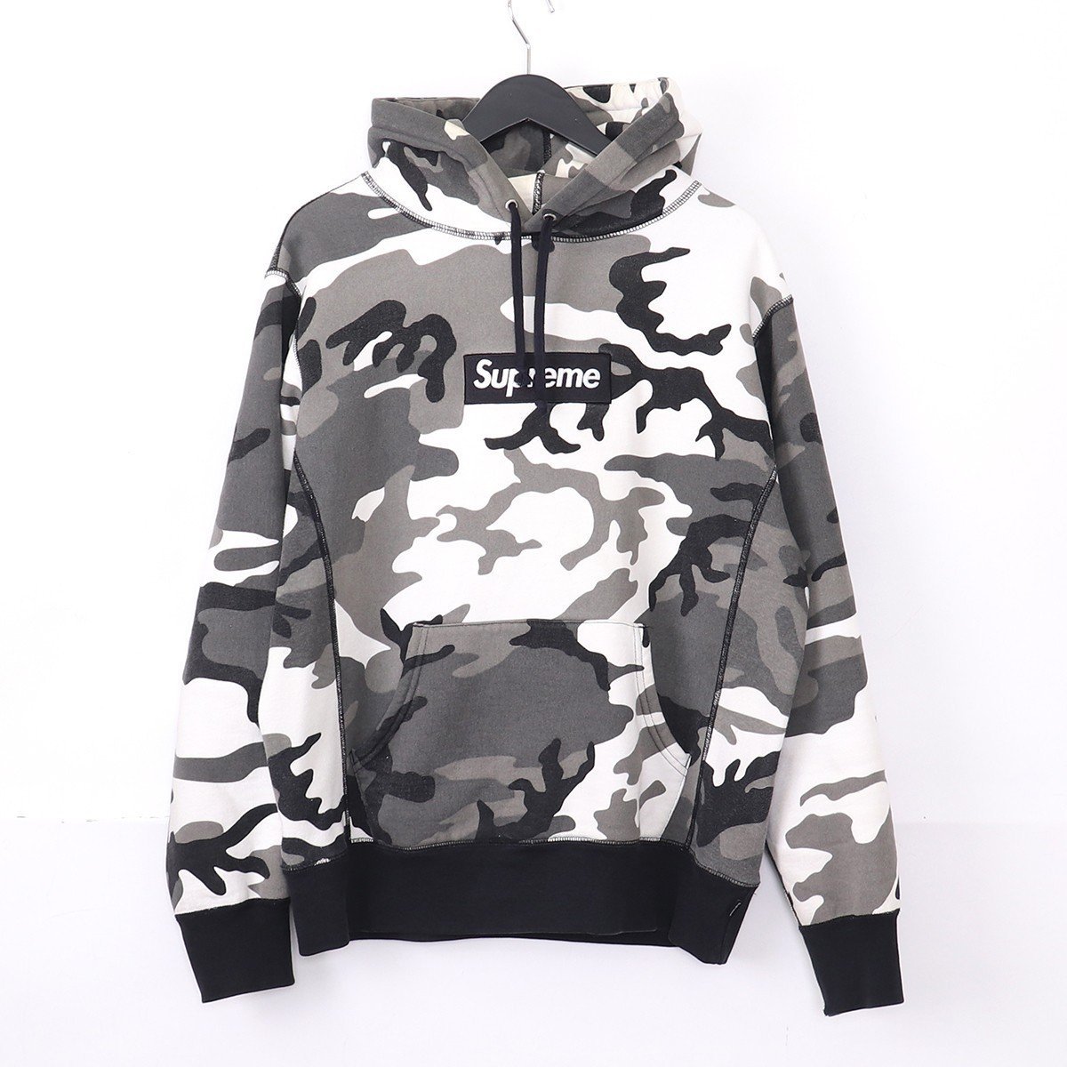 高級品市場 PULLOVER LOGO BOX 13AW SUPREME SWEATSHIRT カモフラ