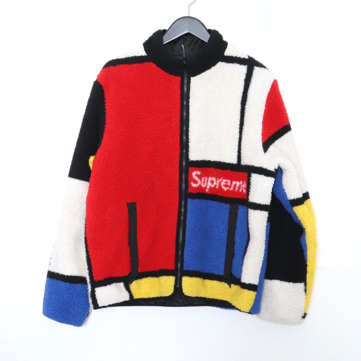 SUPREME 20AW Reversible Colorblocked Fleece Jacket Mサイズ Red シュプリーム  リバーシブルフリースジャケット レッド ブラック